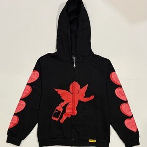 THATS A AWFUL LOT OF COUGH SYRUP Zip-Up Hoodie Black/Red Size Small